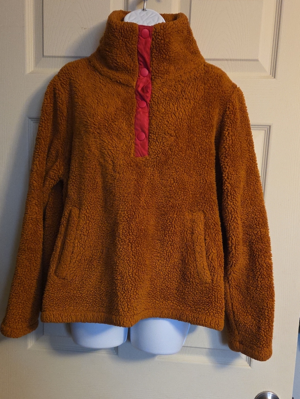 J.Crew Sherpa Pullover With Pockets Size Large